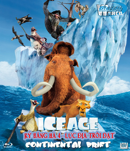 B932. Ice Age Continental Drift 2012  - Kỷ Băng Hà 4 - Lục Địa Trôi Dạt 2D 25G (DTS-HD 7.1)